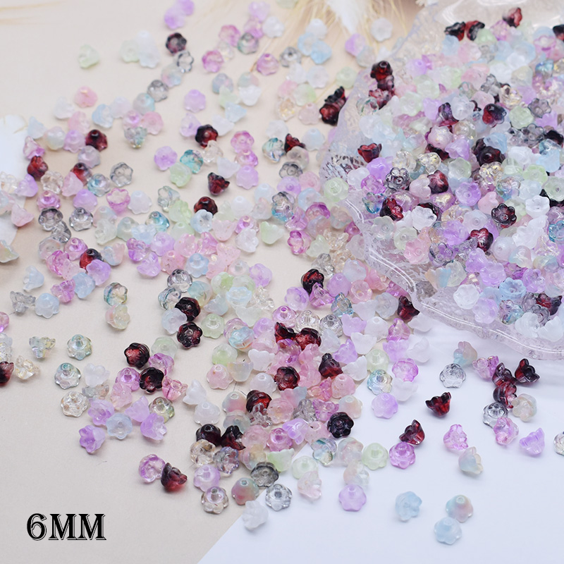 Seed Bead Tube - 6mm 50pcs/bag Small Lily of The