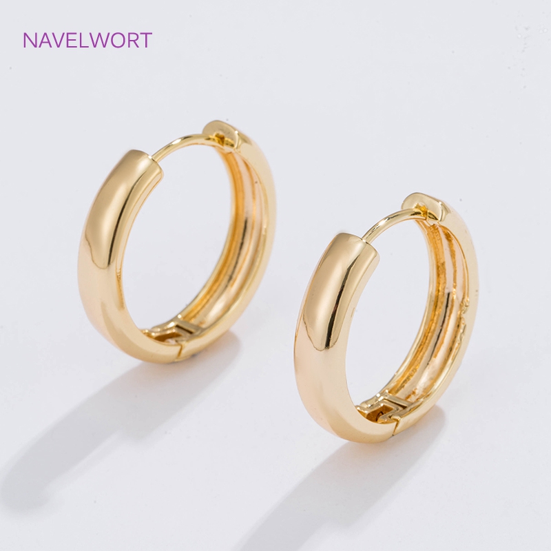 Jewelry Making Kits - 6 Sizes Gold Plated Circle Hoop