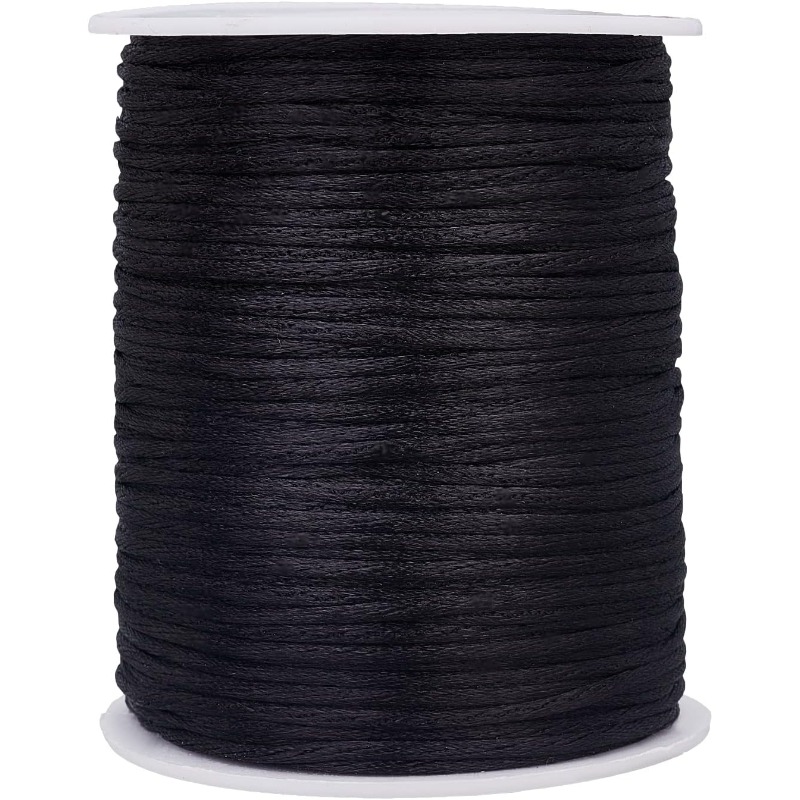 Knotting Cord Silk - 106 Yards Rattail Satin Cords 2mm