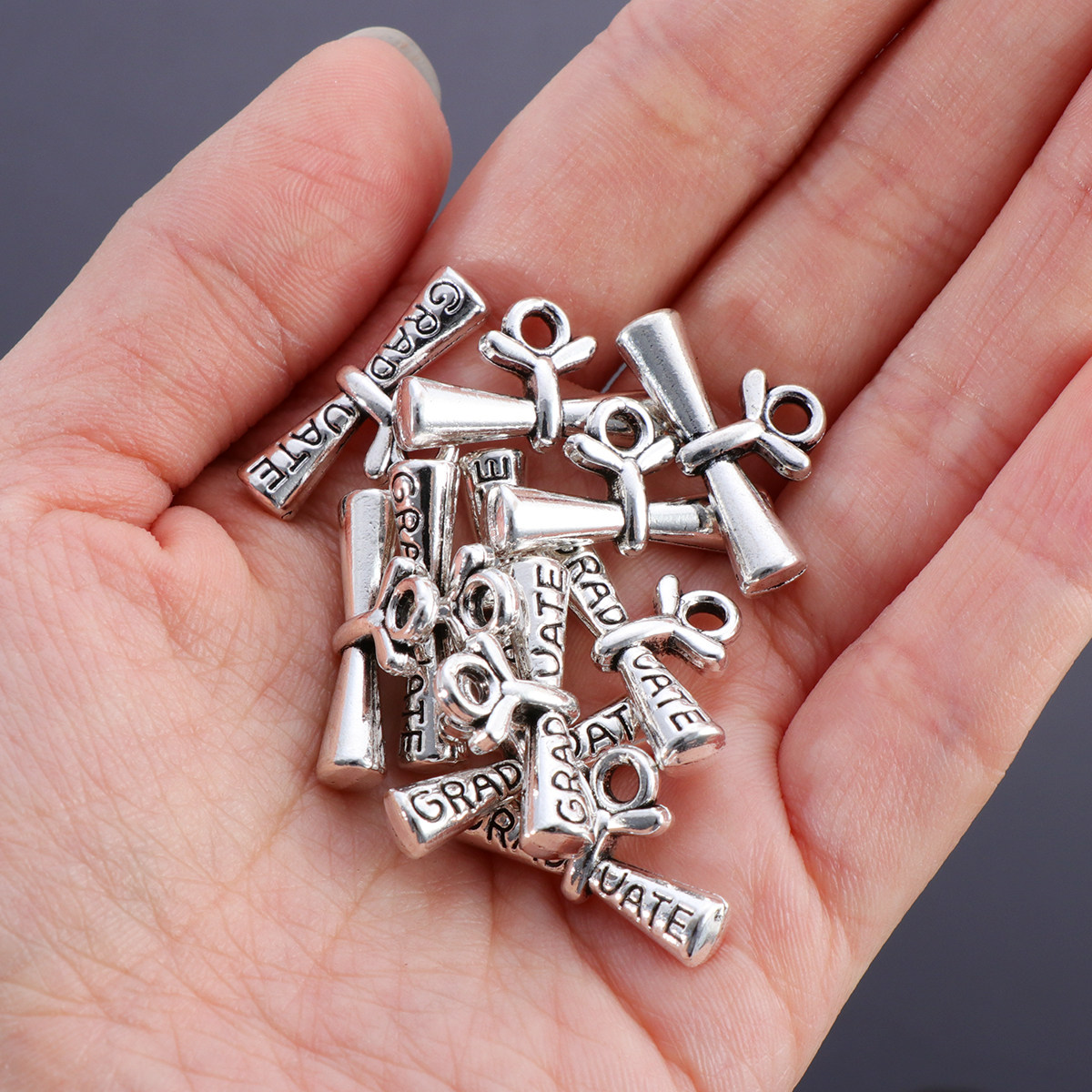 Jewelry Making Diploma - 20Pcs Graduation Diploma Pendants Charming Mini