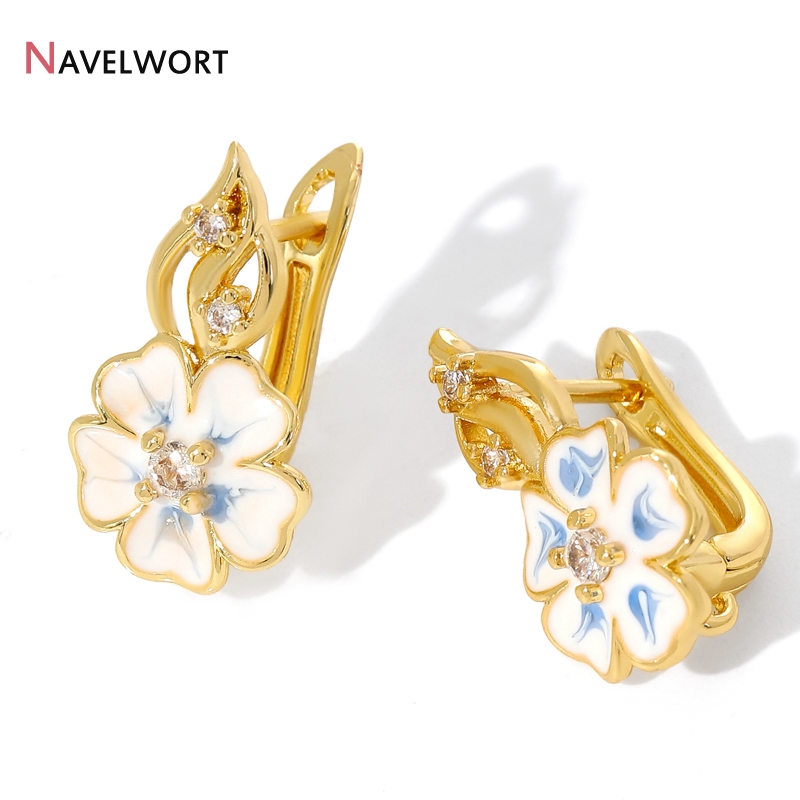 Jewelry Making Metals - 18K Gold Plated Brass With Zircon