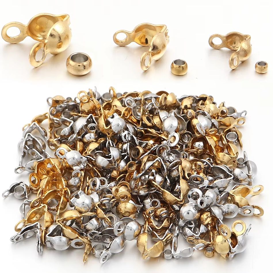 Jewelry Making Degree - 40-200pcs Stainless Steel Connector Clasp Crimp