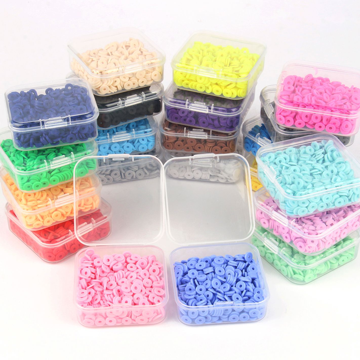 500pcs/Box 6mm Flat Round Poly - Seed Bead Tube recension och pris