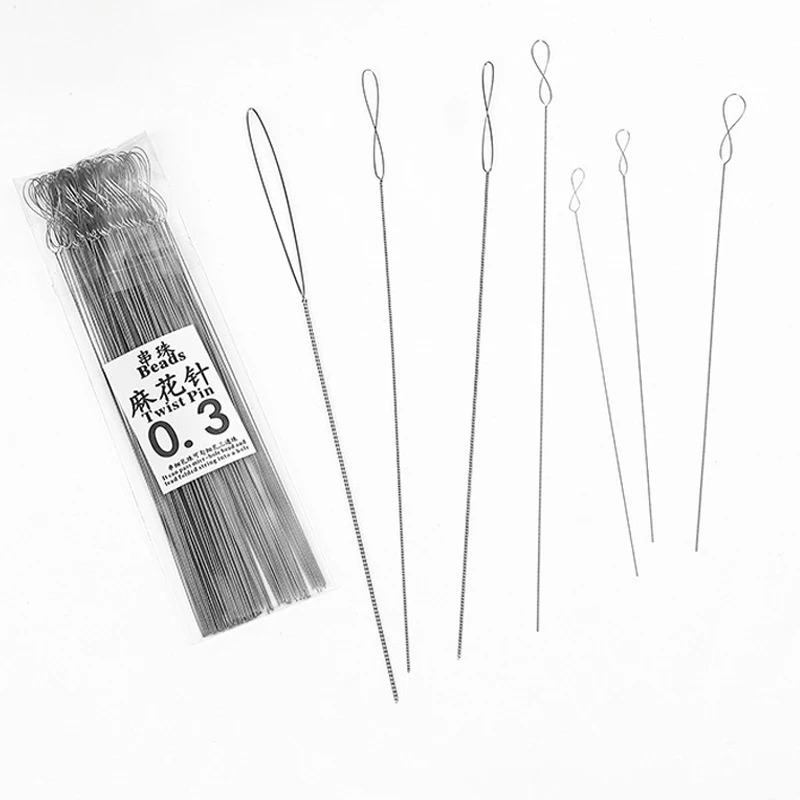 7pcs Soft Twisted Wire Needles - Knotting Cord Silk recension och pris