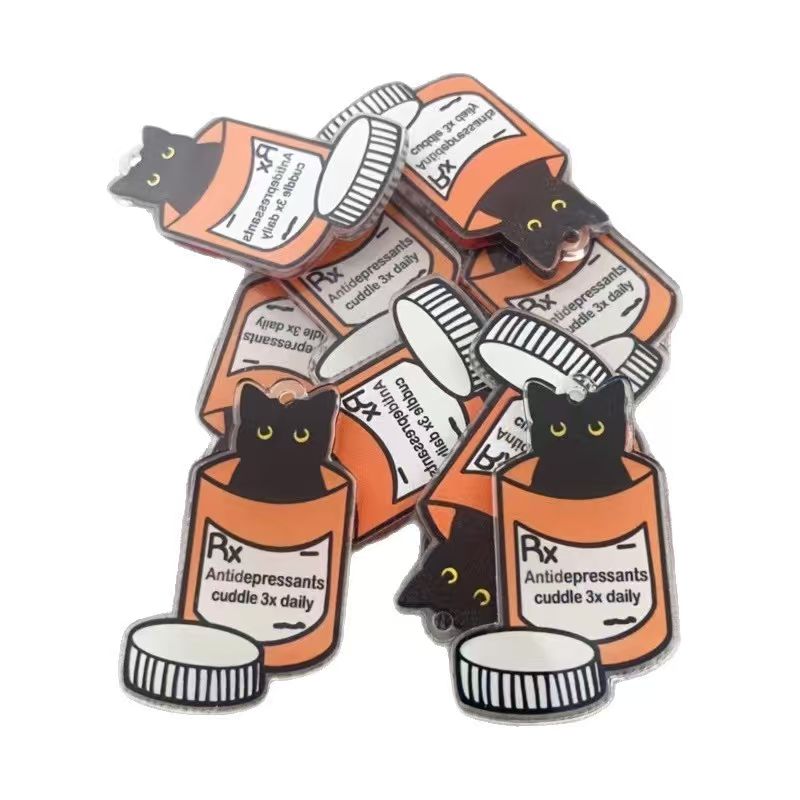 10pcs acrylic medicine cat pen - Jewelry Making recension och pris