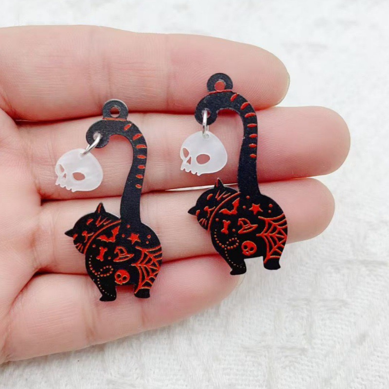 10pcs Halloween Acrylic Ghost  - Jewelry Making recension och pris