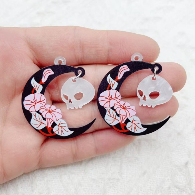 10pcs Halloween Acrylic Ghost  - Jewelry Making recension och pris