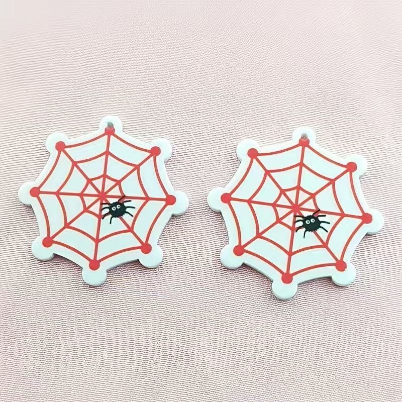 10pcs acrylic Halloween spider - Jewelry Making recension och pris