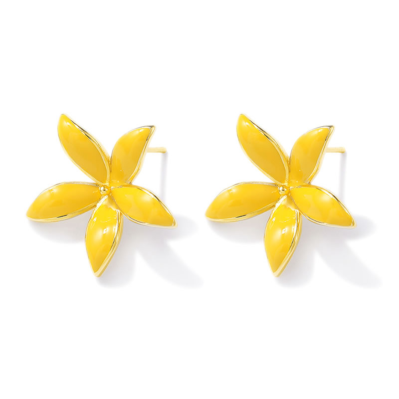 18K Gold Color Brass Flower St - Jewelry Making Metals recension och pris