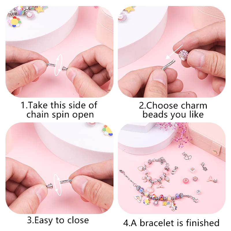 ﻿Girls DIY Bracelet Set Handm - Jewelry Making Qc recension och pris