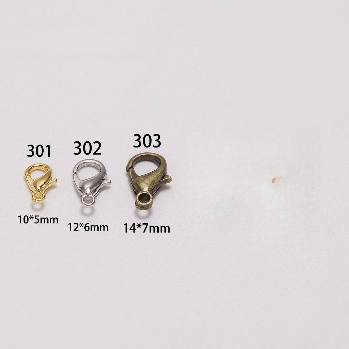 100pcs 9 12 14mm Zinc Alloy Lo - Jewelry Making Metals recension och pris