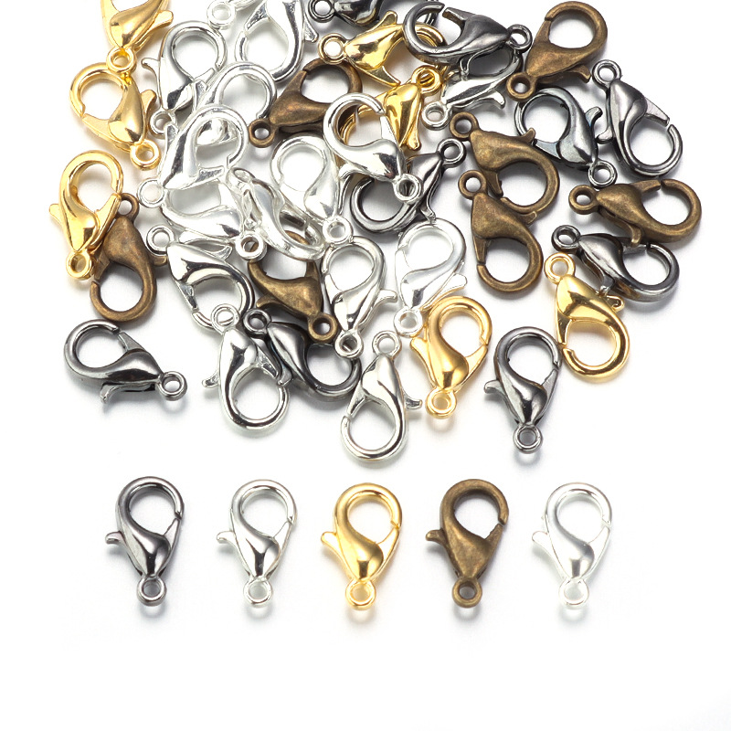 100pcs 9 12 14mm Zinc Alloy Lo - Jewelry Making Metals recension och pris