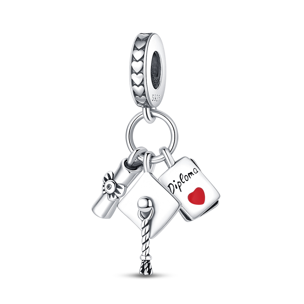 Charms Graduation Cap Diploma  - Jewelry Making Diploma recension och pris