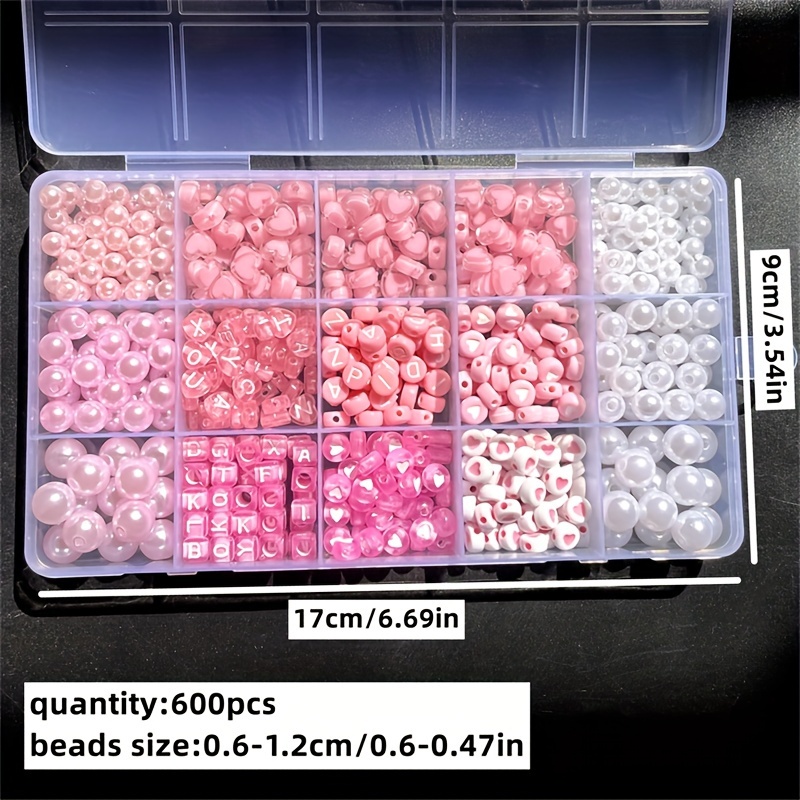 10-Piece Pink Alphabet Box, Ac - Jewelry Making Kits recension och pris