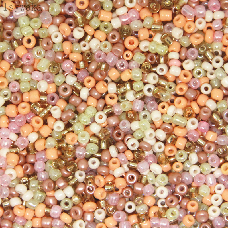 2mm 3mm 4mm Peach Multicolor C - Seed Bead Tube recension och pris
