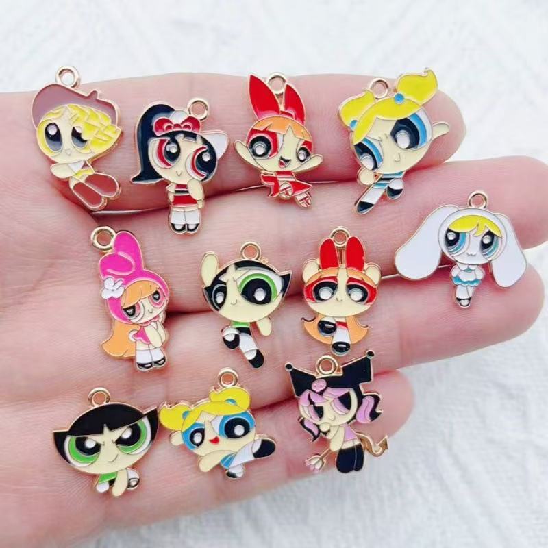 10pcs Alloy Oil-Dripping Carto - Jewelry Making recension och pris