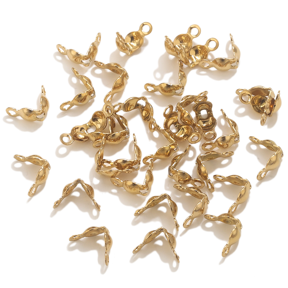 50pcs PVD Gold Plated Stainles - Jewelry Making Metals recension och pris