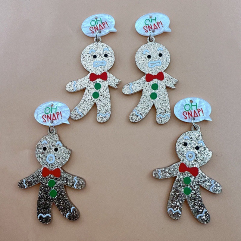10pcs Cute Christmas Gingerbre - Jewelry Making recension och pris