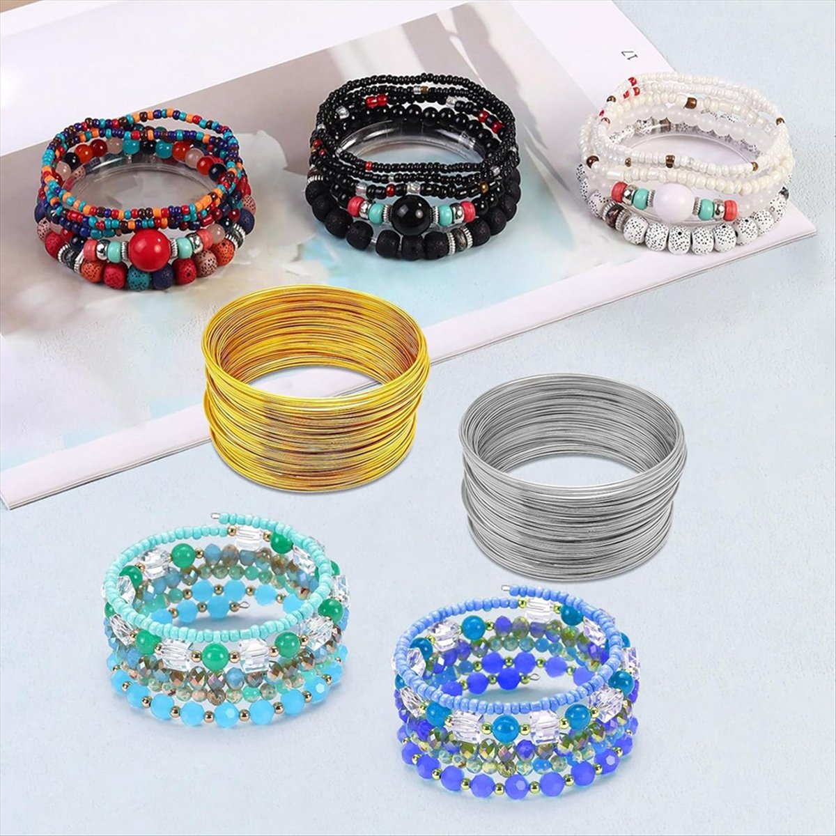 ABJS Memory Beading Wire Jewel - Memory Wire Bracelet recension och pris