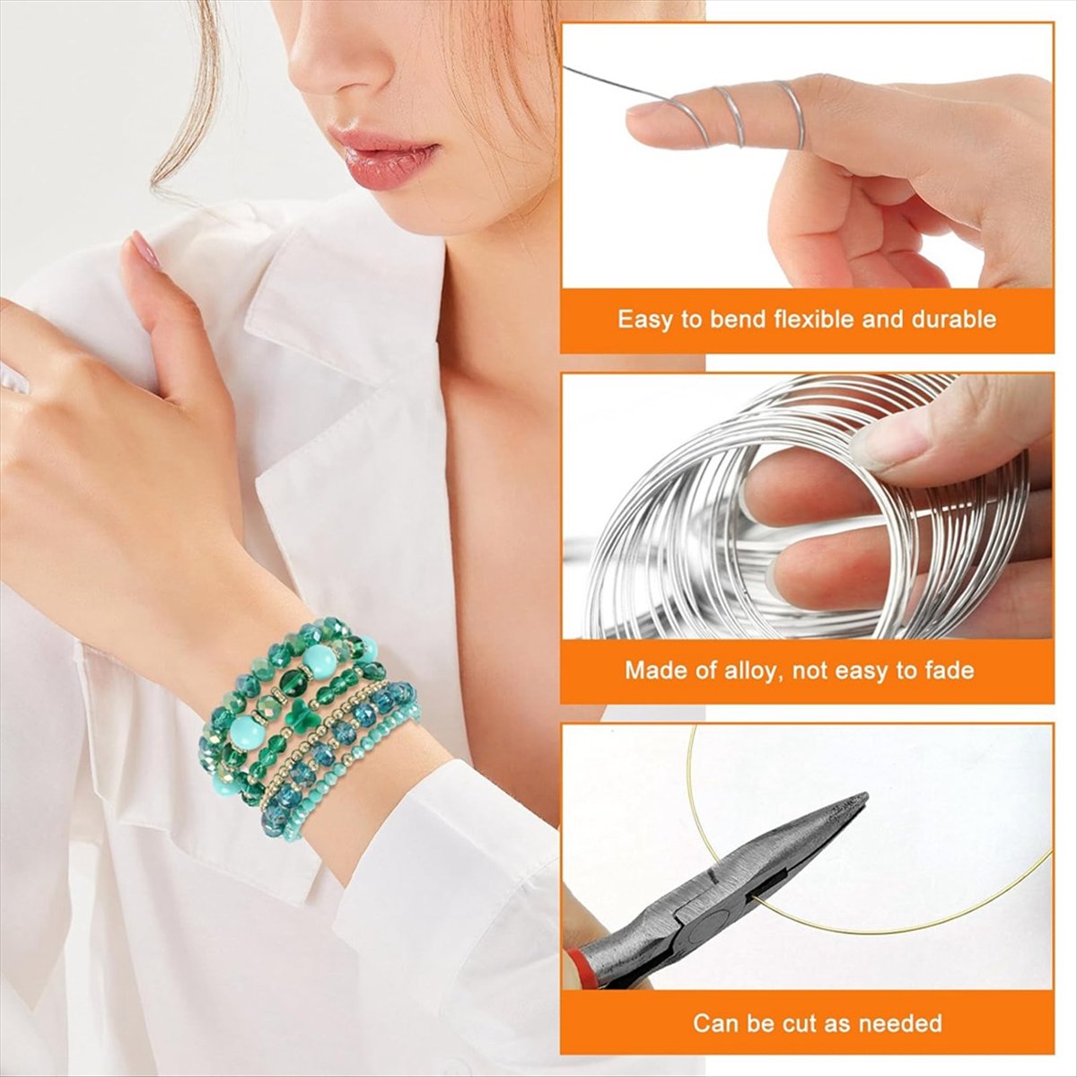 ABJS Memory Beading Wire Jewel - Memory Wire Bracelet recension och pris