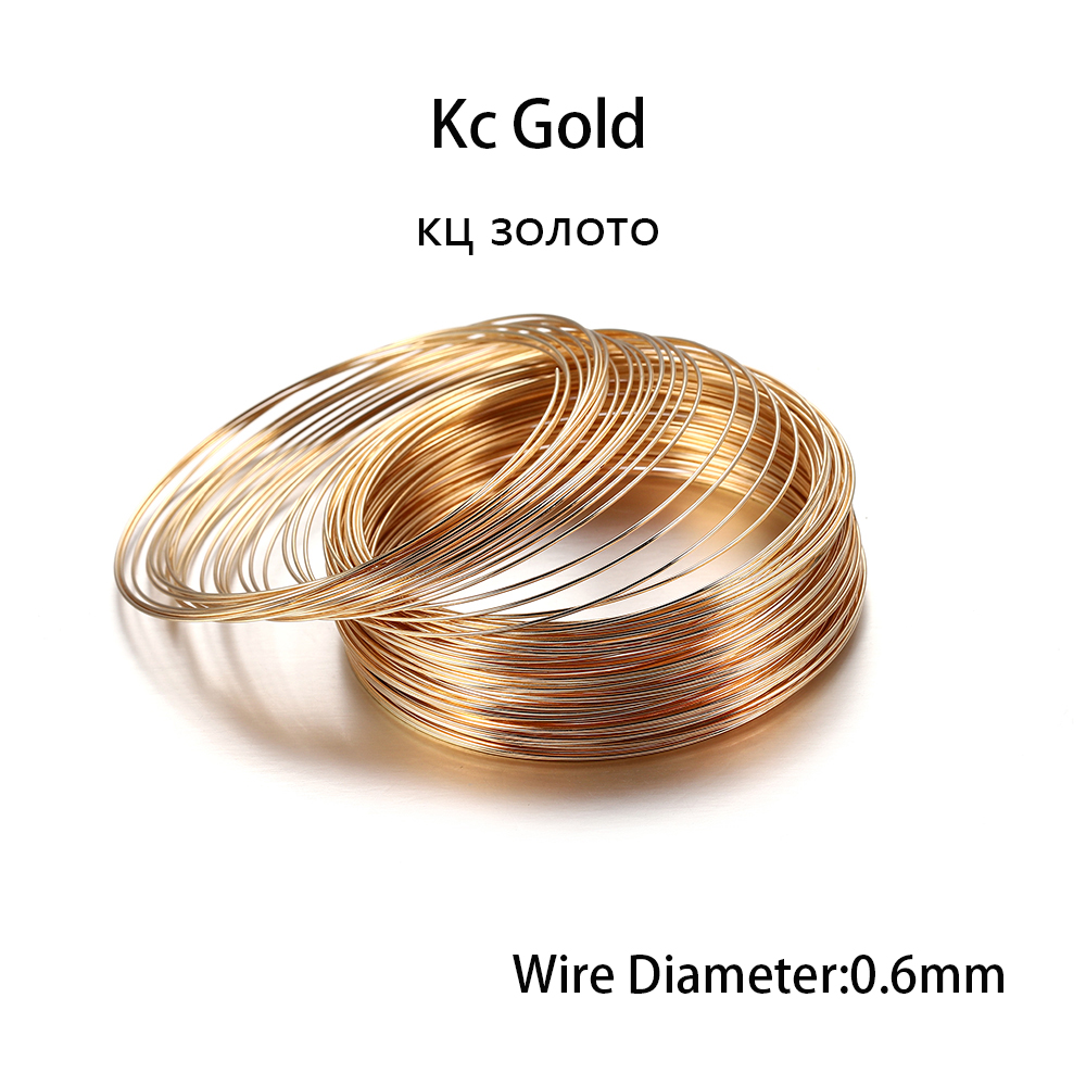 100 Loops/lot 0.6mm Silver Gol - Memory Wire Bracelet recension och pris