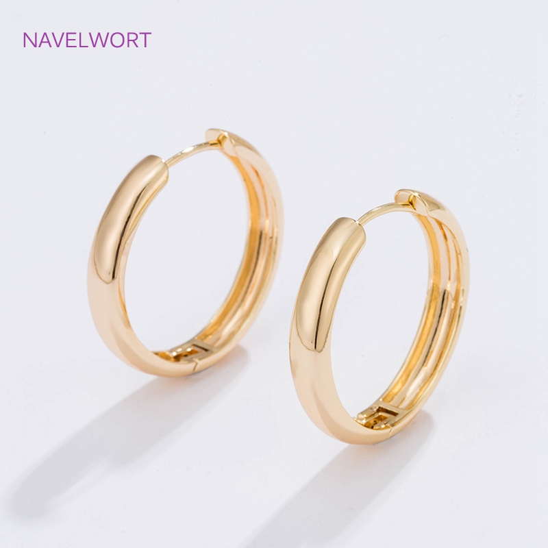 6 Sizes Gold Plated Circle Hoo - Jewelry Making Kits recension och pris