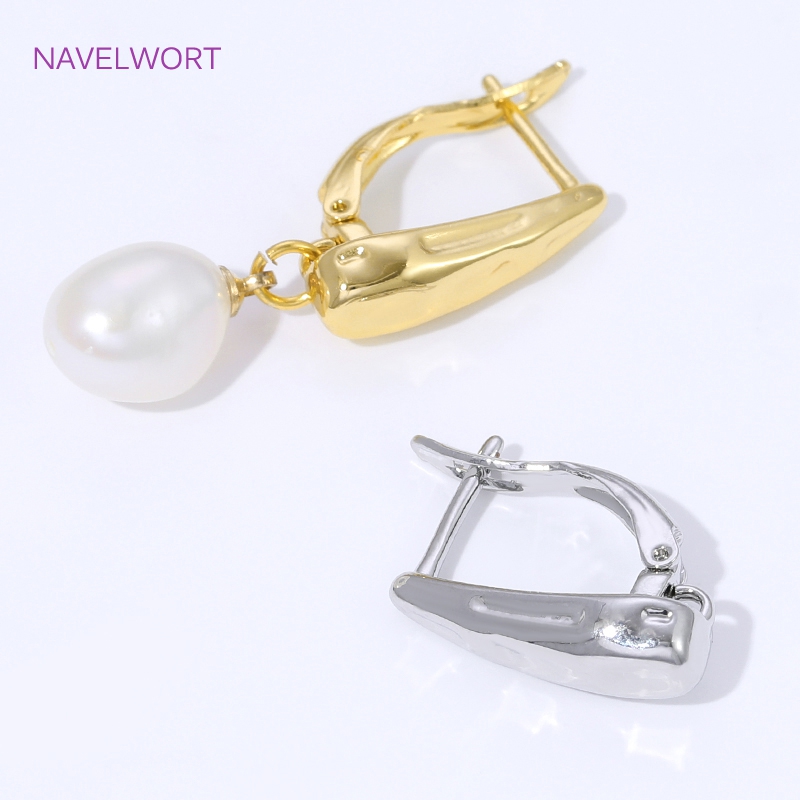 18K Gold Plated Smooth Earring - Jewelry Making Kits recension och pris