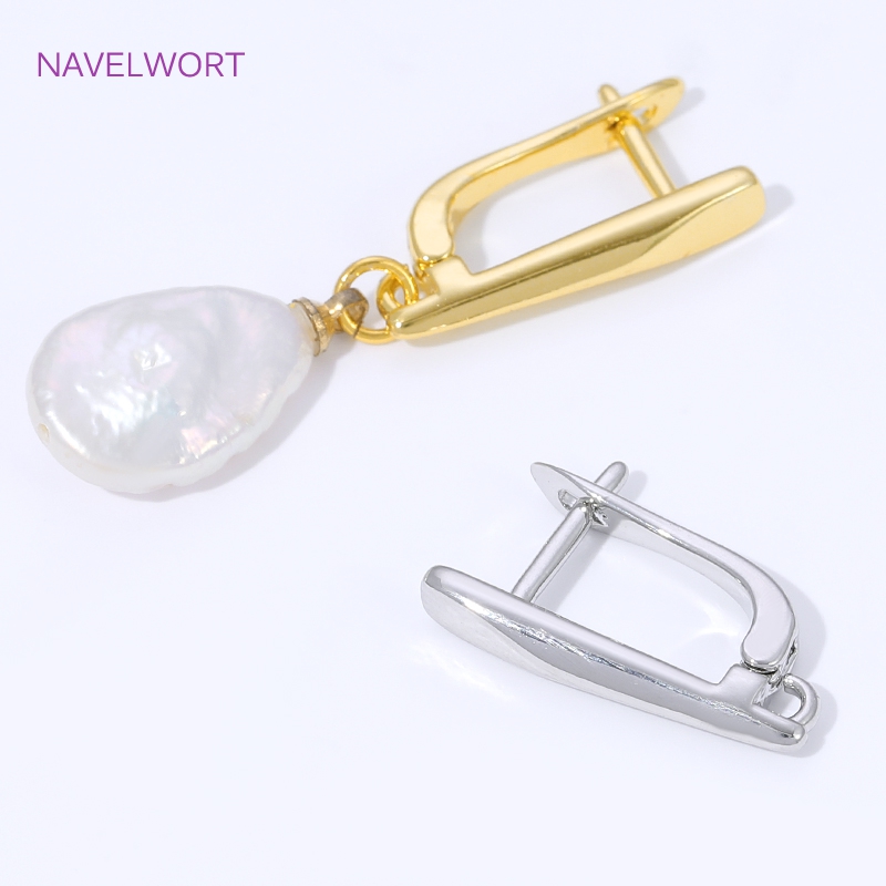 18K Gold Plated Smooth Earring - Jewelry Making Kits recension och pris