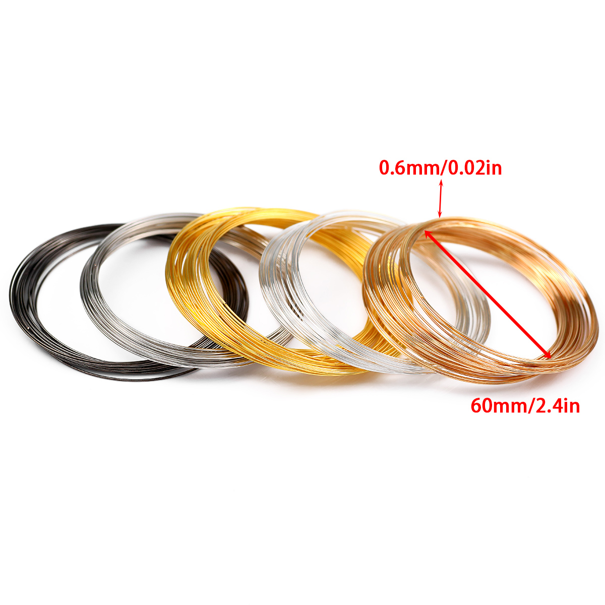 Memory Steel Wire 50Loops/Lot  - Memory Wire Bracelet recension och pris