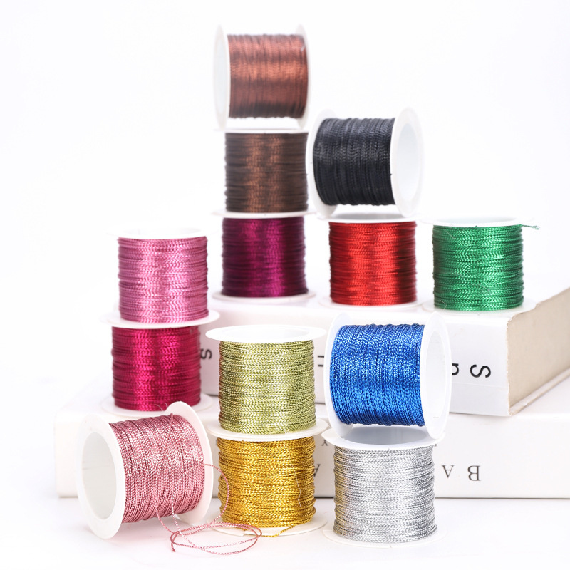 12 Colors 20 Meters 1mm Rope G - Knotting Cord Silk recension och pris