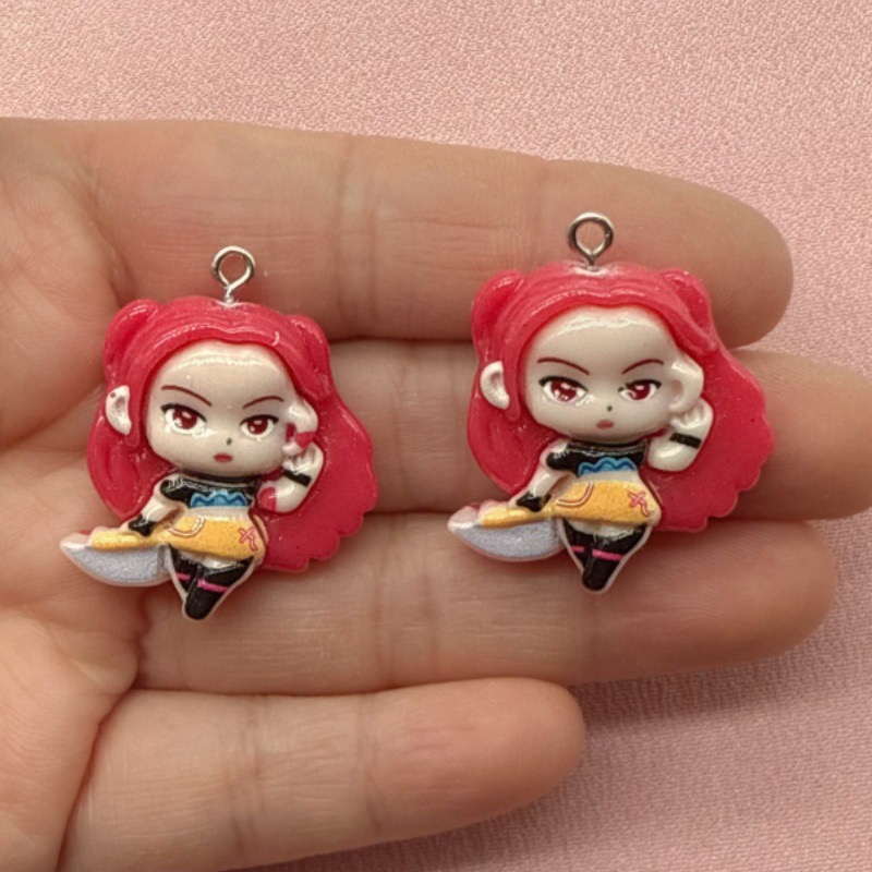 10pcs resin cartoon pendant, D - Jewelry Making Resin recension och pris