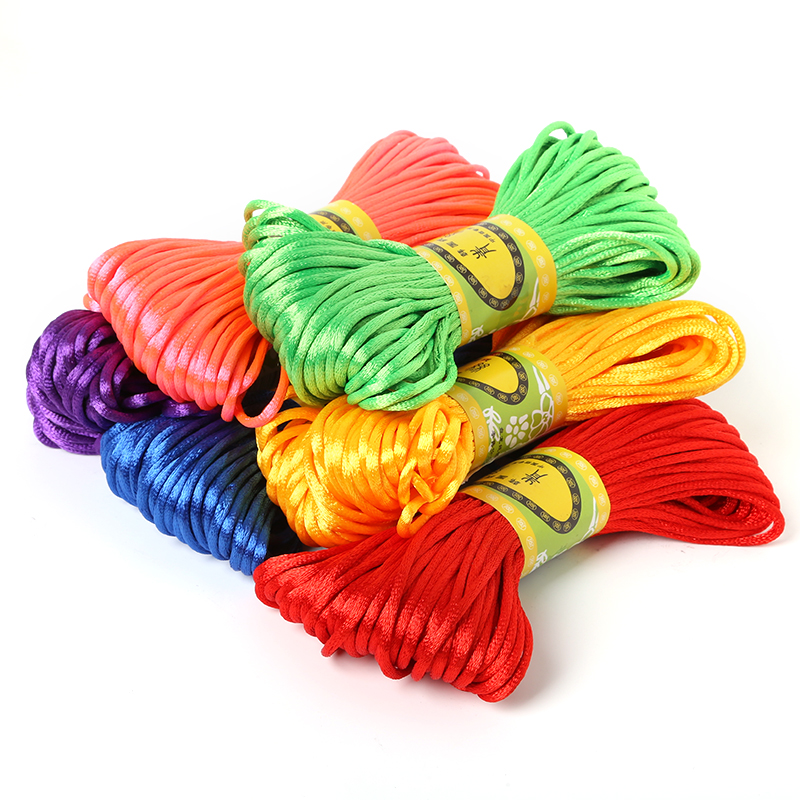 2mm 20meter Soft Satin Rattail - Knotting Cord Silk recension och pris