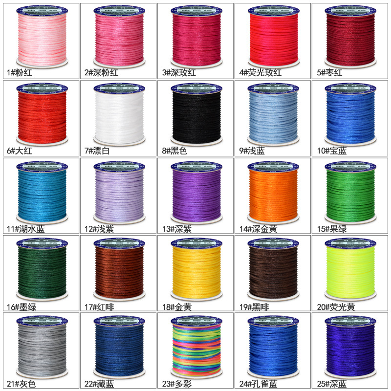 1.5mm 2mm 2.5mm Nylon Cotton B - Knotting Cord Silk recension och pris