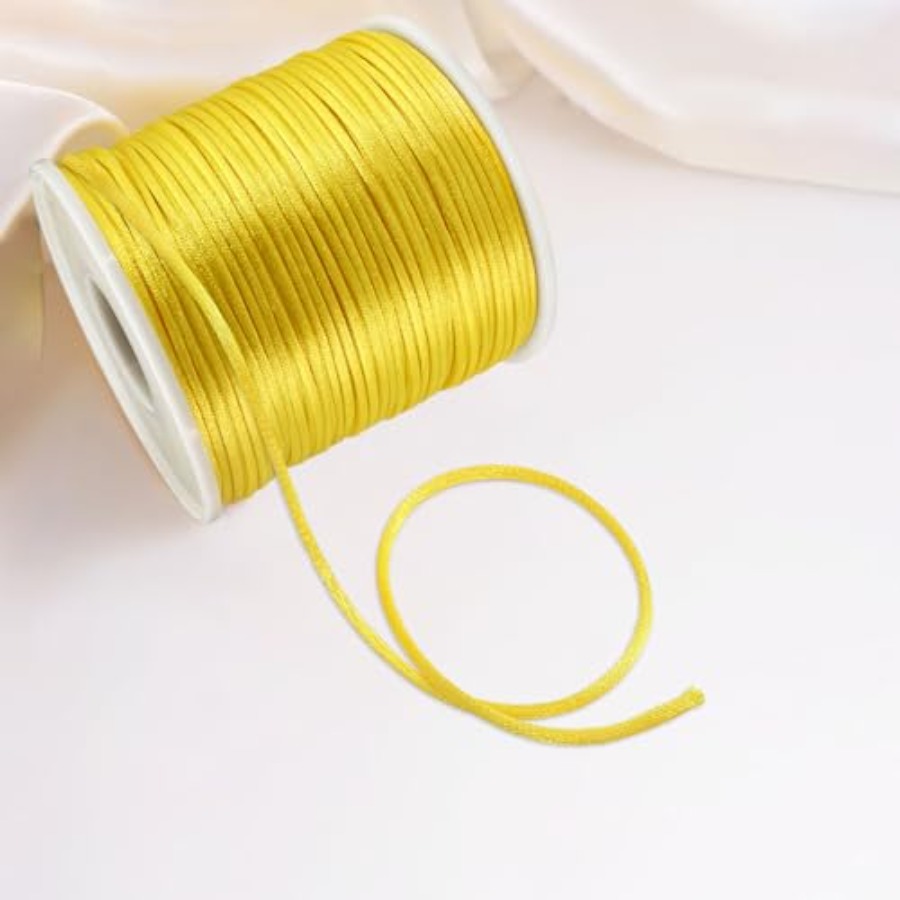 Nylon Satin Cord 1mm Rattail - - Knotting Cord Silk recension och pris