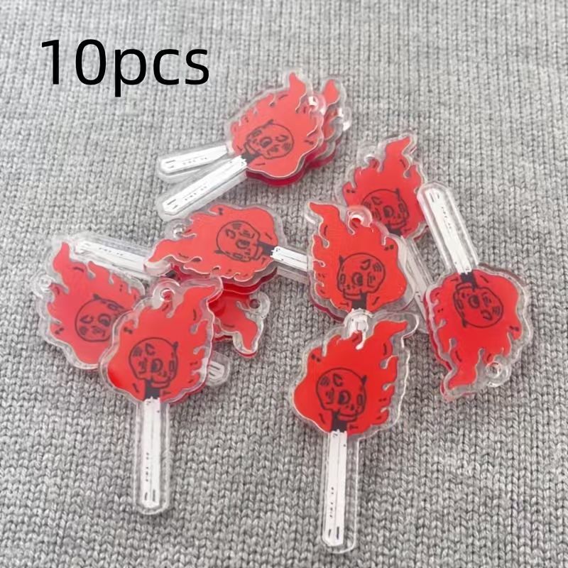 10pcs acrylic skull pendant, D - Jewelry Making recension och pris