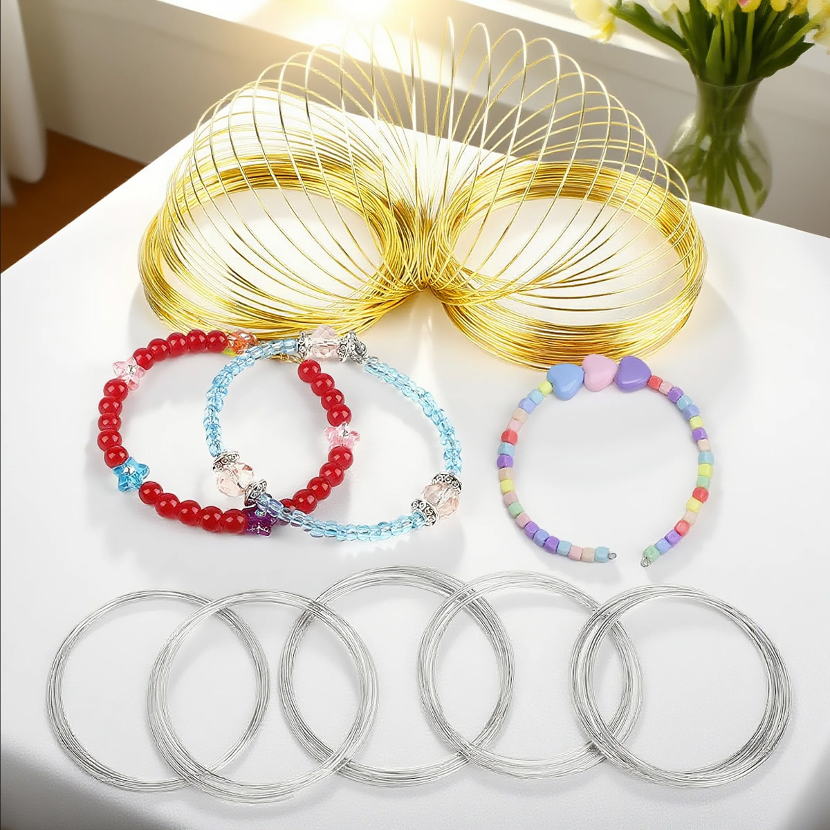 0.6mm Stainless Steel Memory W - Memory Wire Bracelet recension och pris