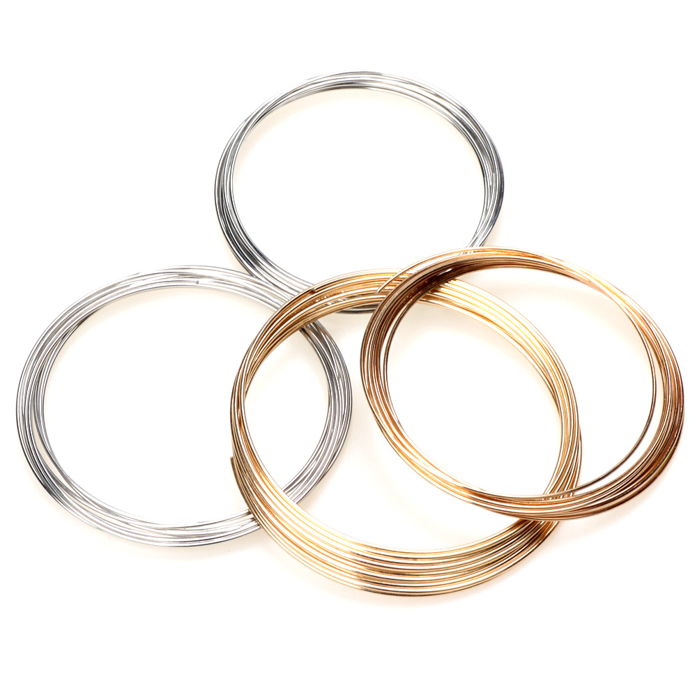 0.8MM 55/60MM Rhodium/KC Gold  - Memory Wire Bracelet recension och pris