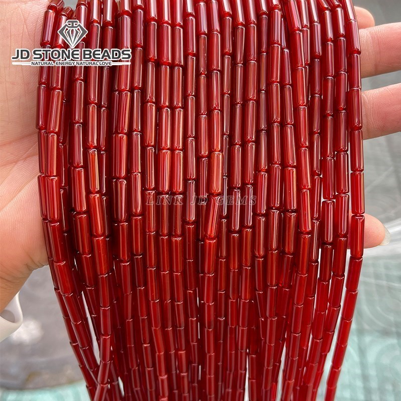 4*13mm Natural Agate Aventurin - Seed Bead Tube recension och pris