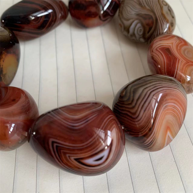 Silk Thread Agate Bracelet - Knotting Cord Silk recension och pris