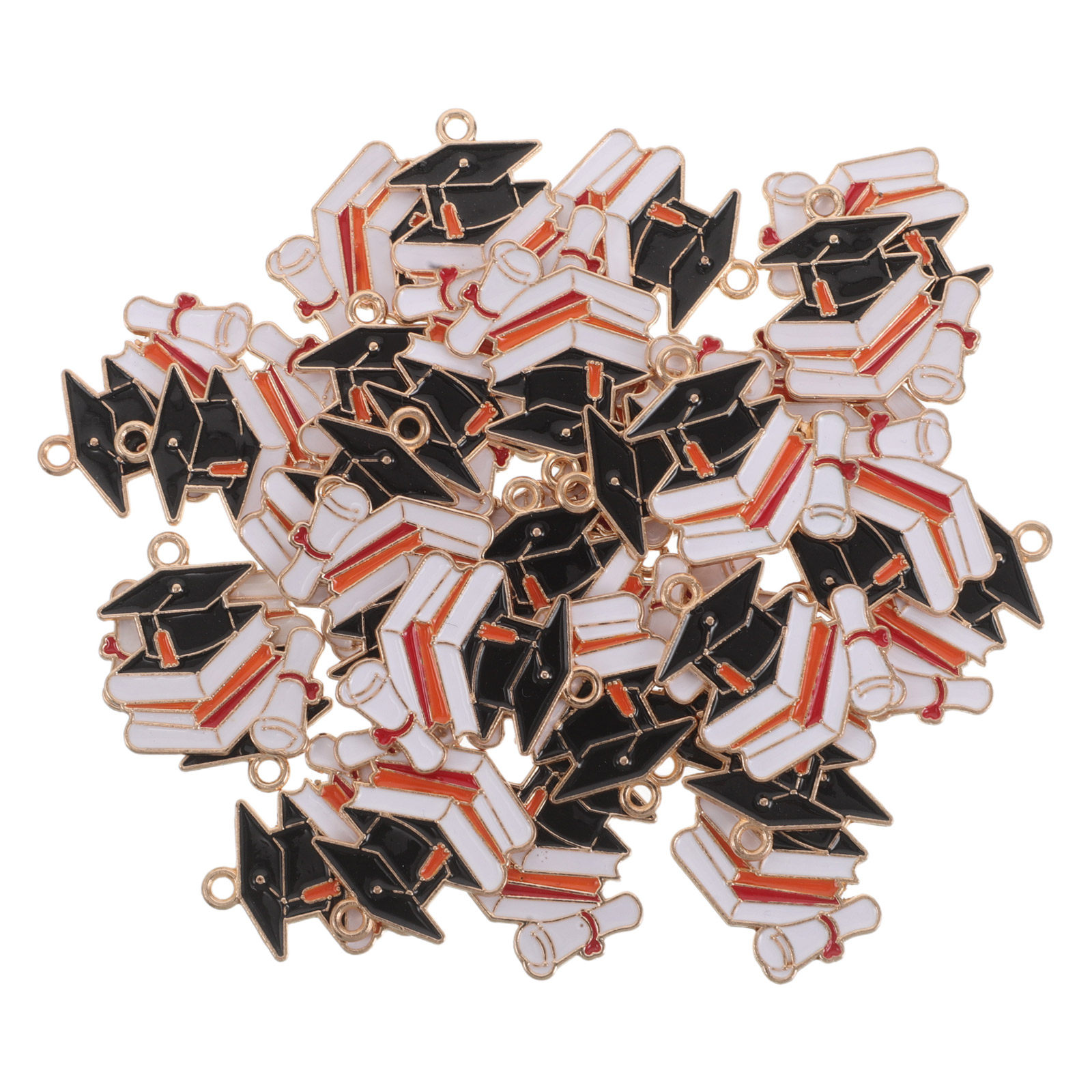50Pcs Alloy Graduation Cap Cha - Jewelry Making Diploma recension och pris