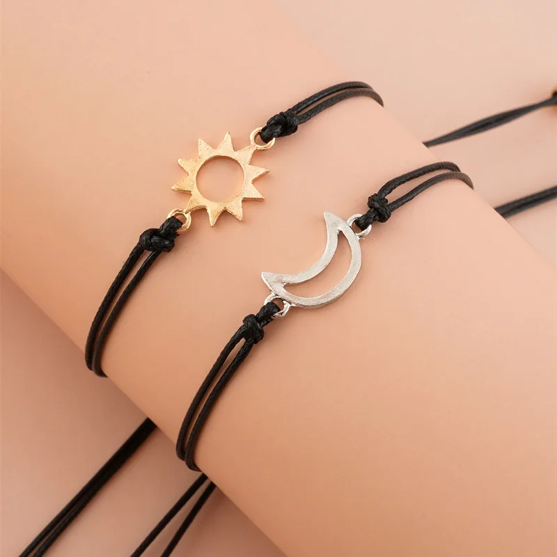 Simple Sun and Moon Alloy Wax  - Memory Wire Bracelet recension och pris