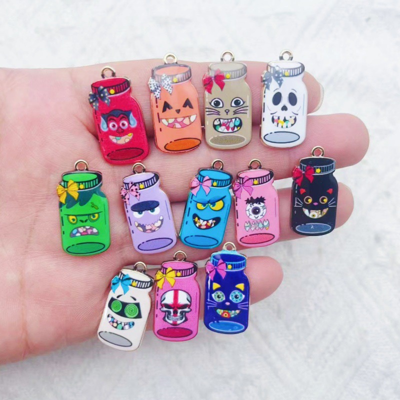 12pcs alloy printed bottle pen - Jewelry Making recension och pris