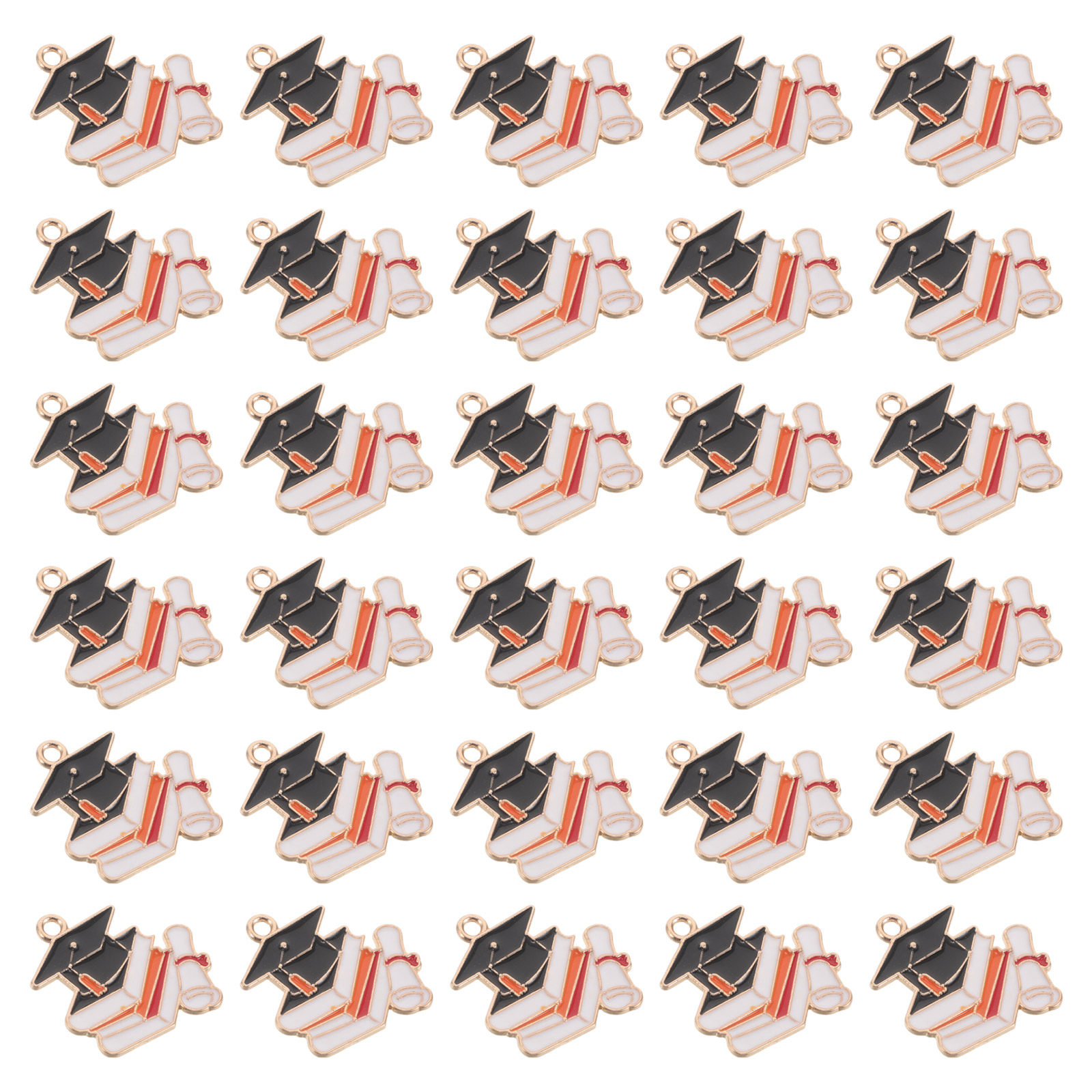 50Pcs Graduation Cap Pendants  - Jewelry Making Diploma recension och pris