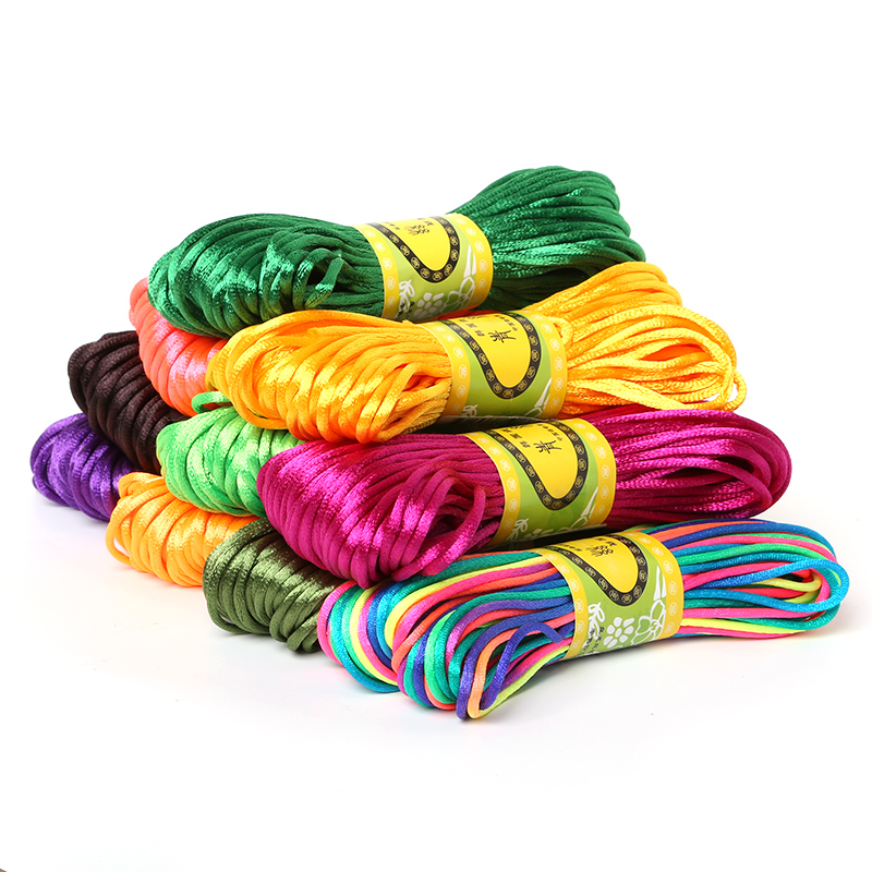 2.5mm 20 Meters Soft Satin Rat - Knotting Cord Silk recension och pris