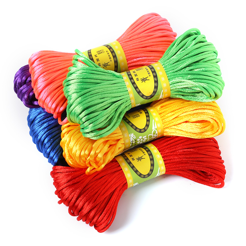 2.5mm 20 Meters Soft Satin Rat - Knotting Cord Silk recension och pris