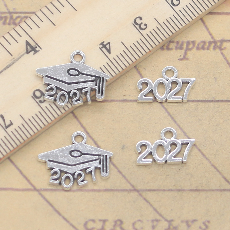 30pcs Charms 2027 Graduation C - Jewelry Making Diploma recension och pris