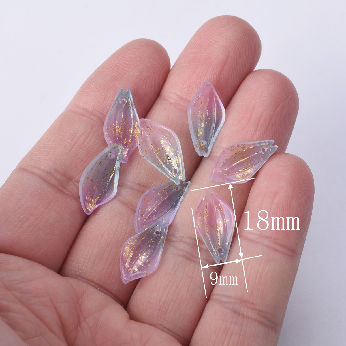 10pcs Flower Petal Shape 18x9m - Jewelry Making Qc recension och pris