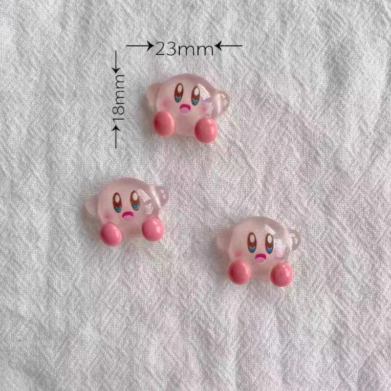 1/30pcs Ice-transparent Kirby  - Jewelry Making Resin recension och pris
