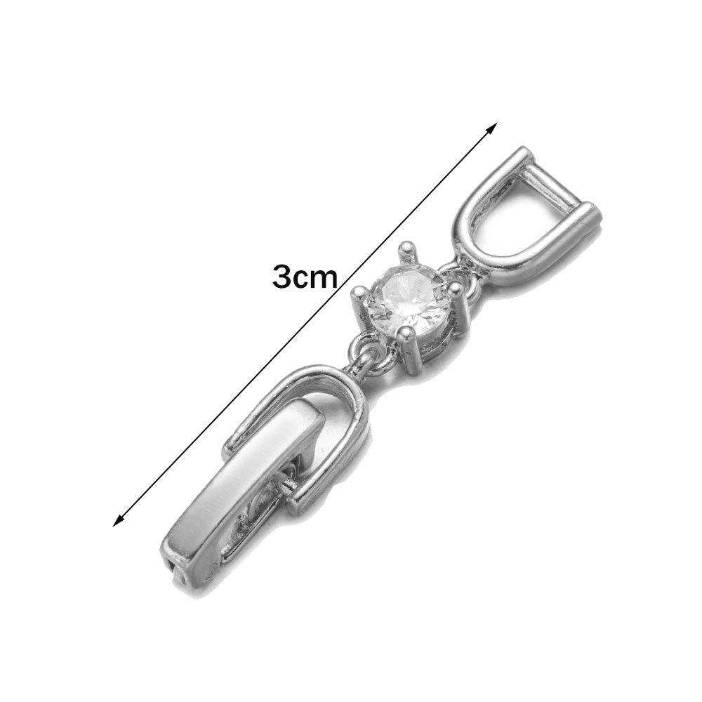 5pcs White Gold Plated Crystal - Jewelry Making Kits recension och pris