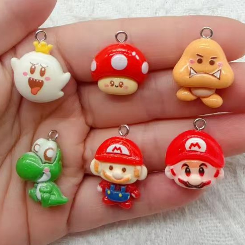 10pcs resin cartoon pendant, D - Jewelry Making Resin recension och pris